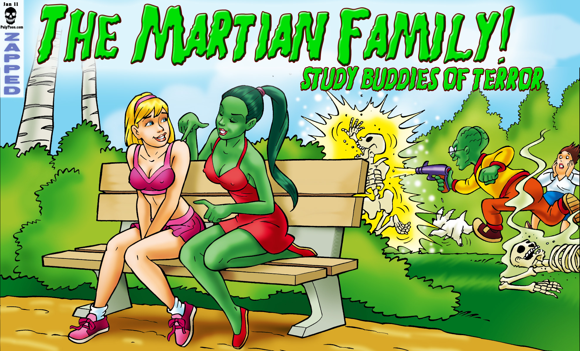 Pulptoon - Thr Martian family - Study Buddies of Terror.