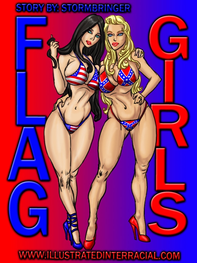 Illustratedinterracial - Flag Girls Porn Comic